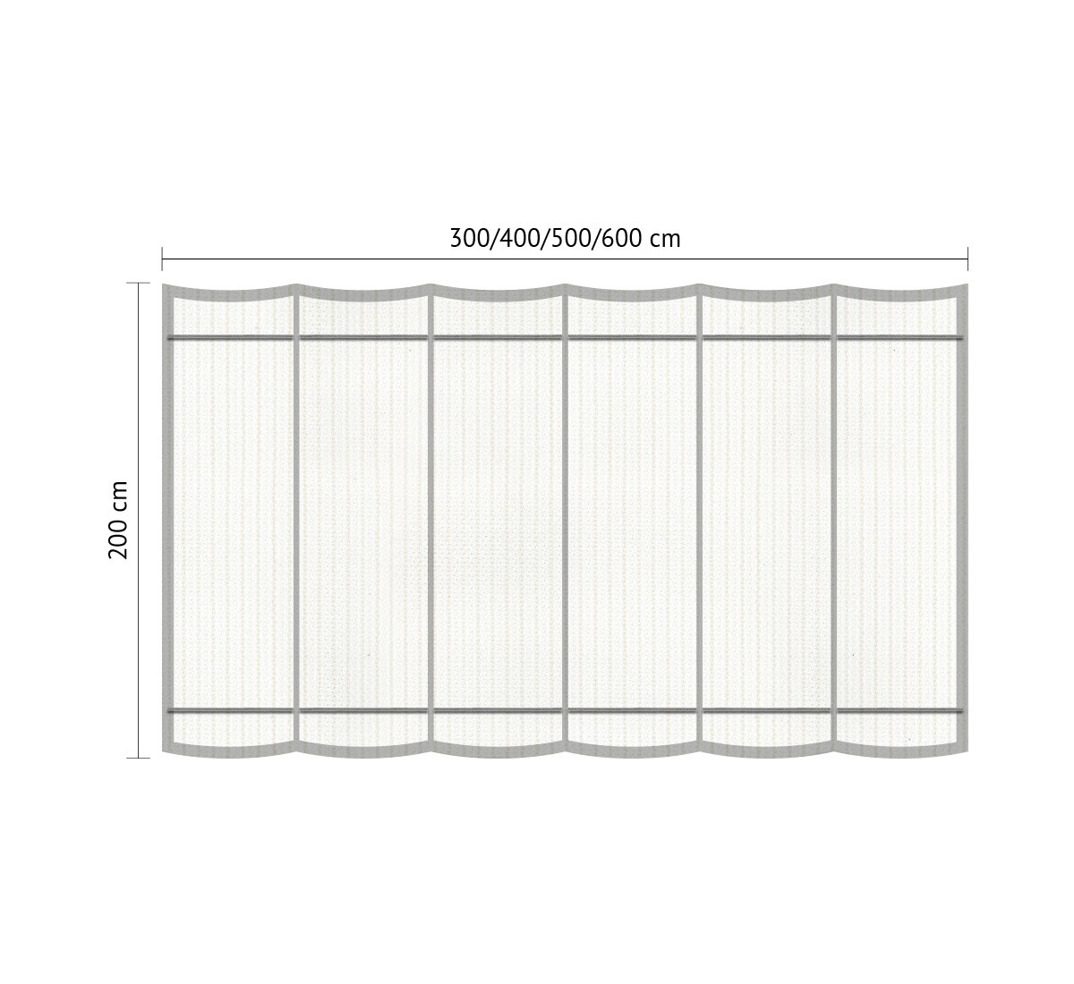 Shadow comfort Harmonicadoek B 2,00 x L 3,00 m Arctic White  - 