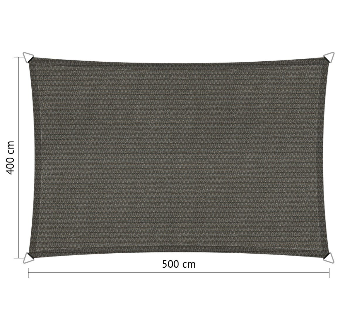 Shadow comfort Rechthoek schaduwdoek 4,00x5,00 m Cool Grey  - 