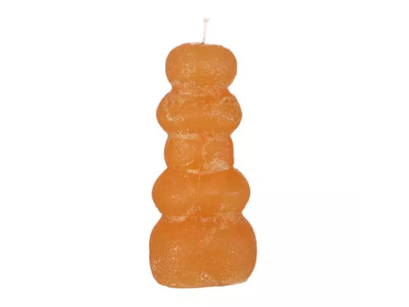 Pebble candle d7xh15 cm, honing - Hortus
