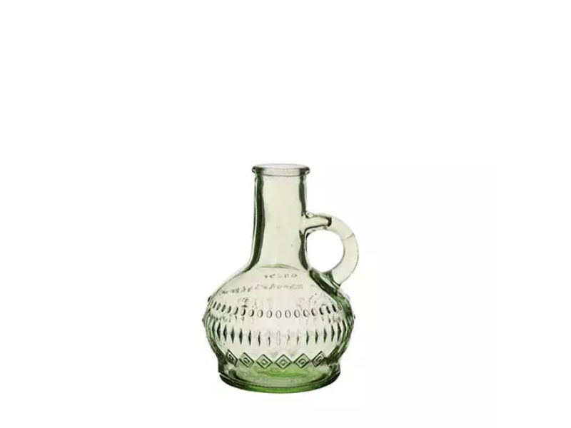 Fles lille soft green, dia. 7x10 cm - Hortus