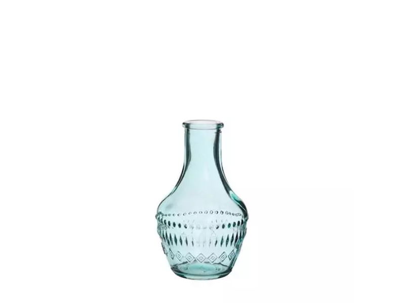 Fles milano zacht blauw, dia. 6x10 cm - Hortus