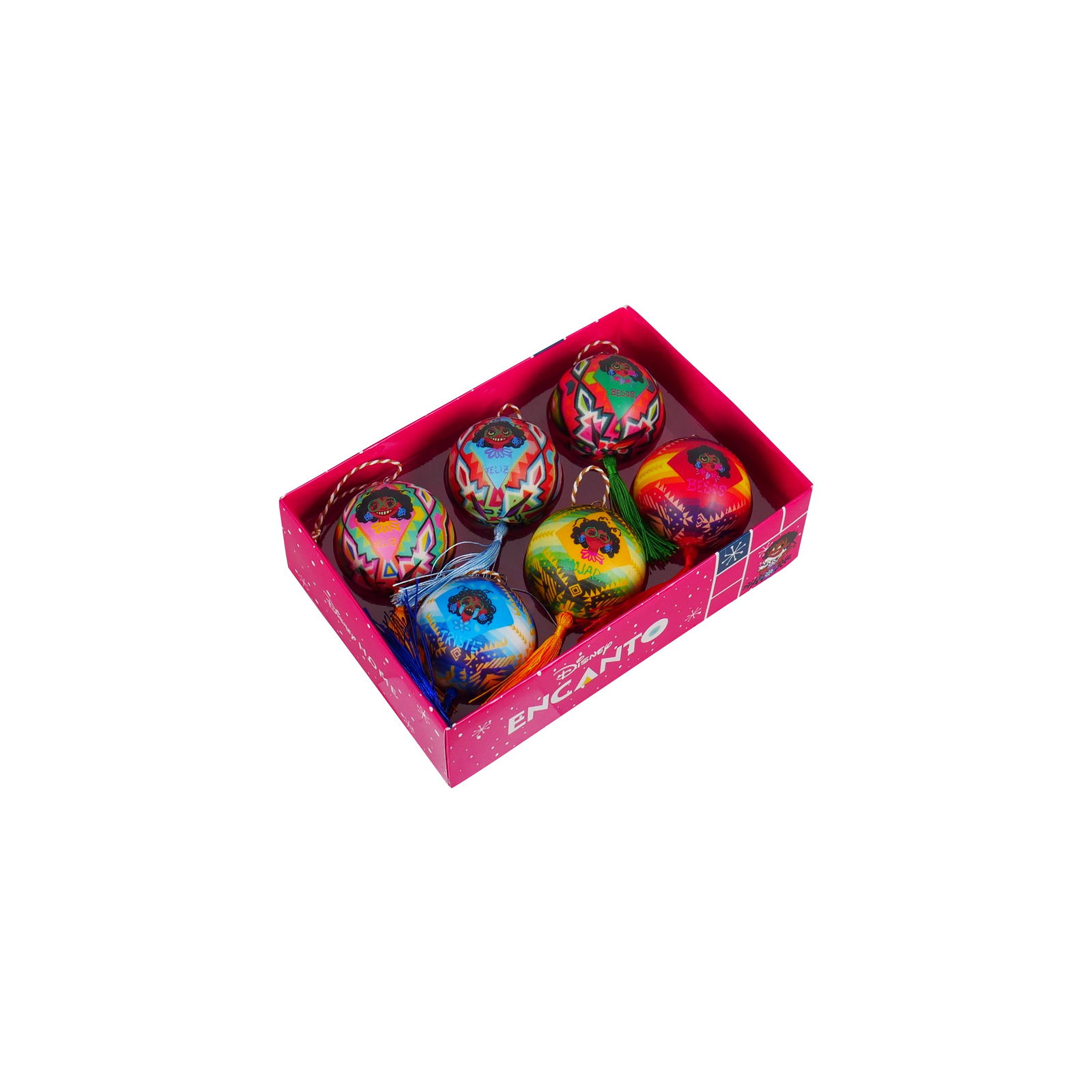 Bauble box 6 pcs Encanto Polyfoam 22x15x6,5 cm kerstornament - Disney