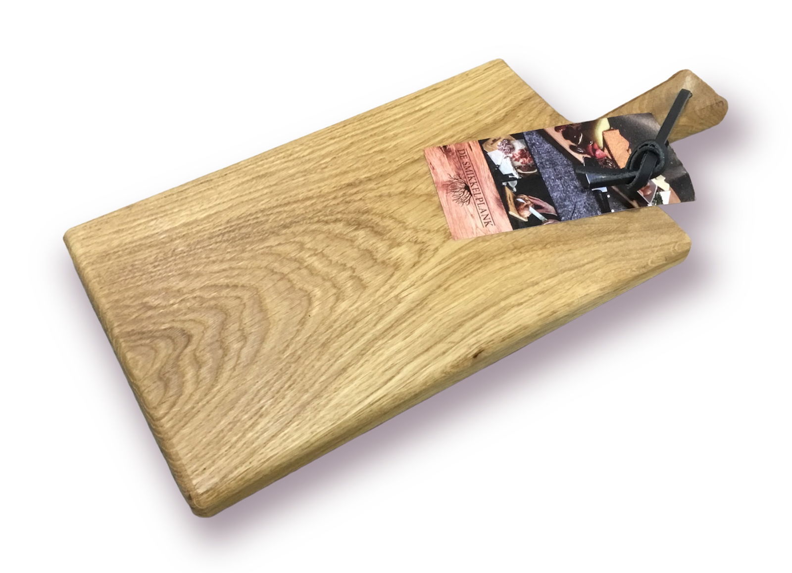 De smikkelplank rustiek eikenhouten serveerplank 40cm FSC - Vlot