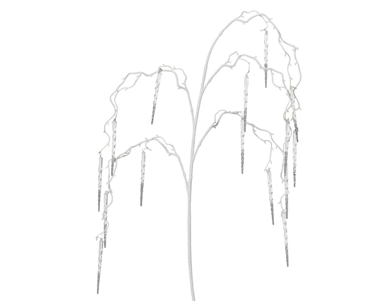 Spray op steel plastic glitter icicle drop Decoris - Decoris