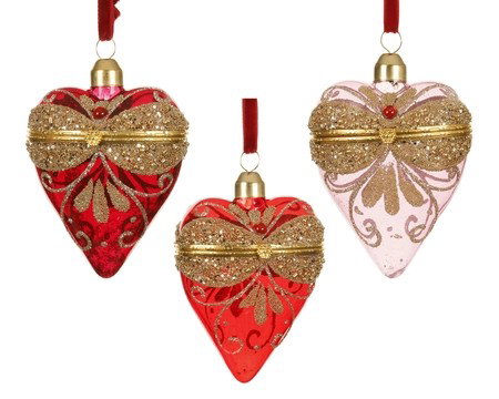 Decoris Hart glas L7b4,5h8 cm a3  - 