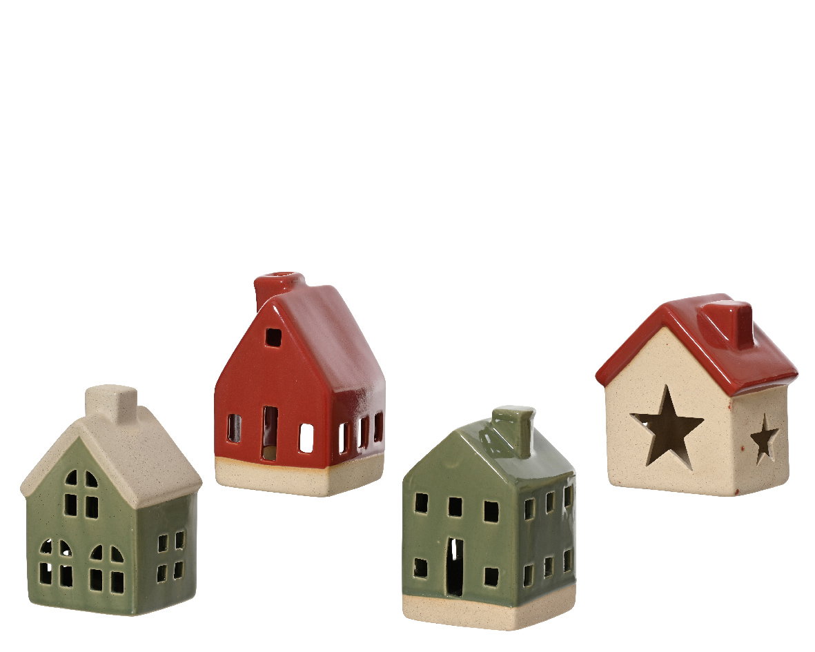 Decoris Huis porselein L6,3b7,3h11 cm a4 I  - 