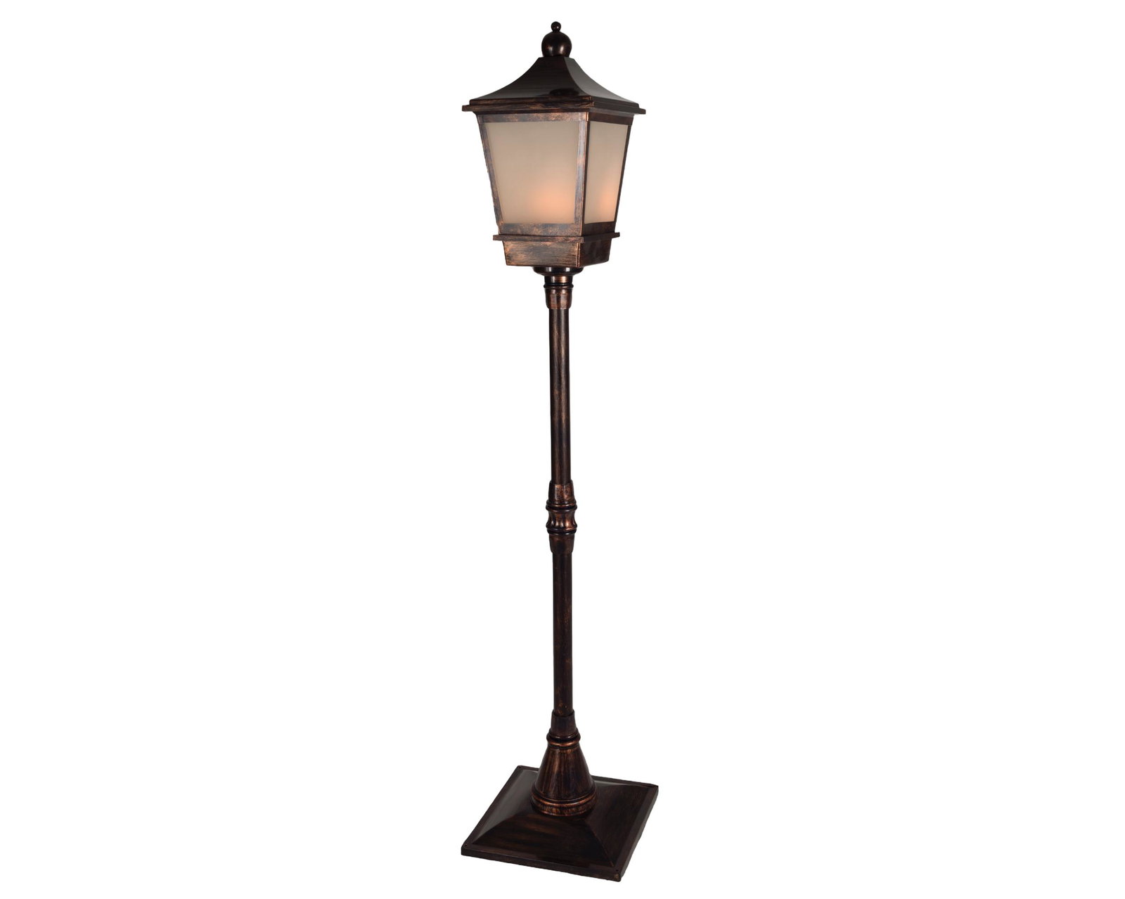 Lantaarn 37.5x37.5x185 bruin Decoris - Decoris