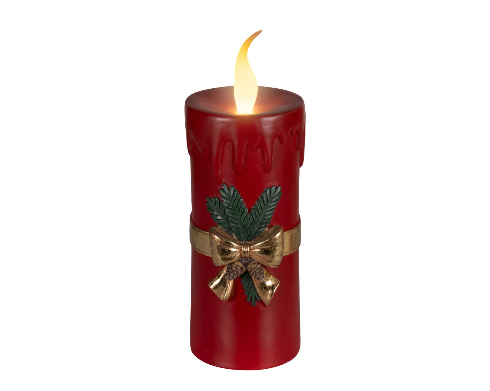 Decoris LED-kaars 16.6x17.8x44 rood  - 