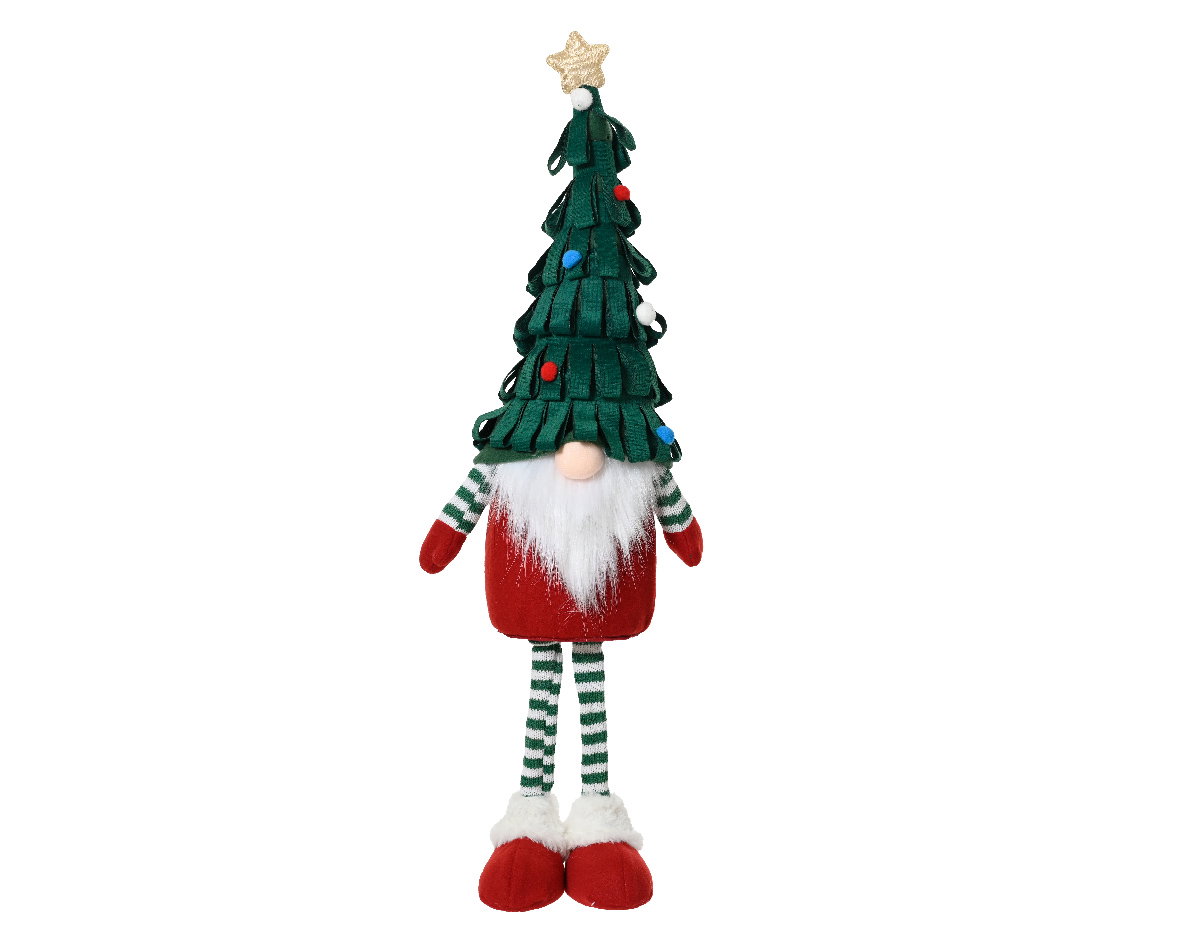 Gnoom polyester l21b13h65cm groen Decoris - Decoris
