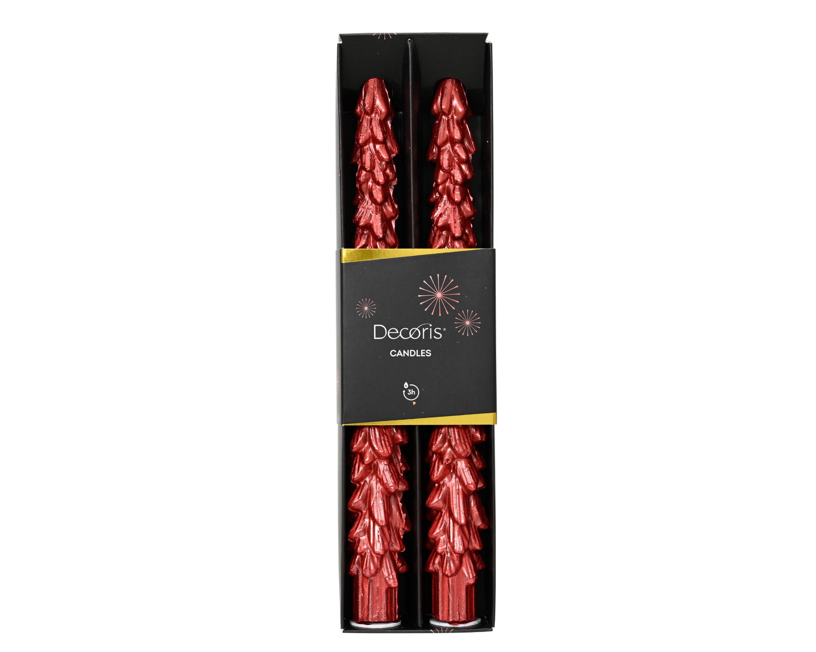Dinerkaars paraffine dinner candle tree metallic Decoris - Decoris