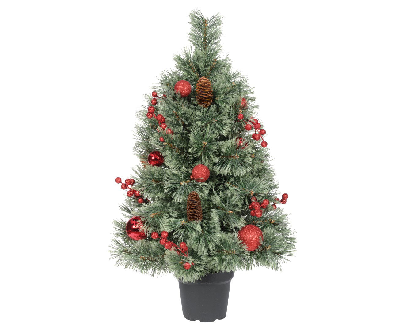 Mini kerstboom d46h75 groen Decoris - Decoris