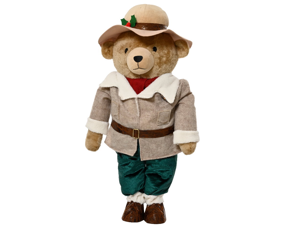 Beer polyester L28b45h88 cm bruin Decoris - Decoris