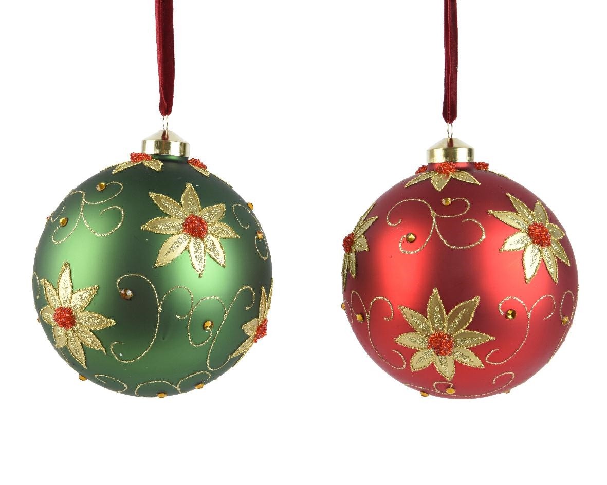 Kerstbal glas d12 cm a2 Decoris - Decoris
