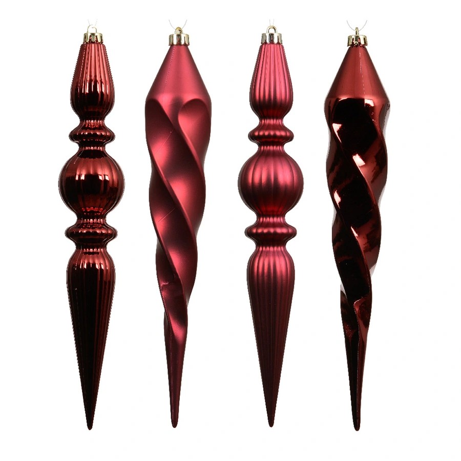 Ornament plc d30h5c ssbld 4st Decoris - Decoris