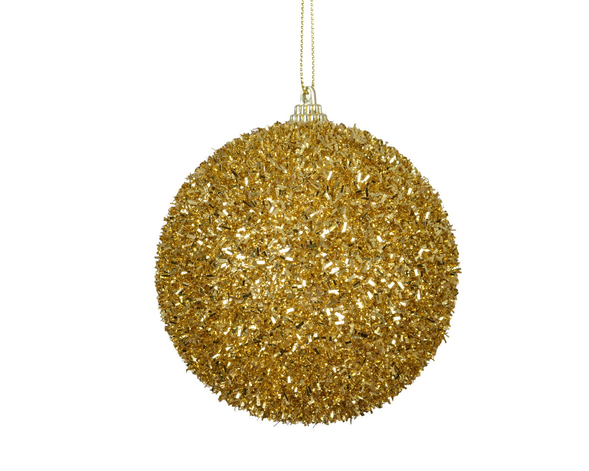 Decoris Kerstbal foam d10cm goud  - 