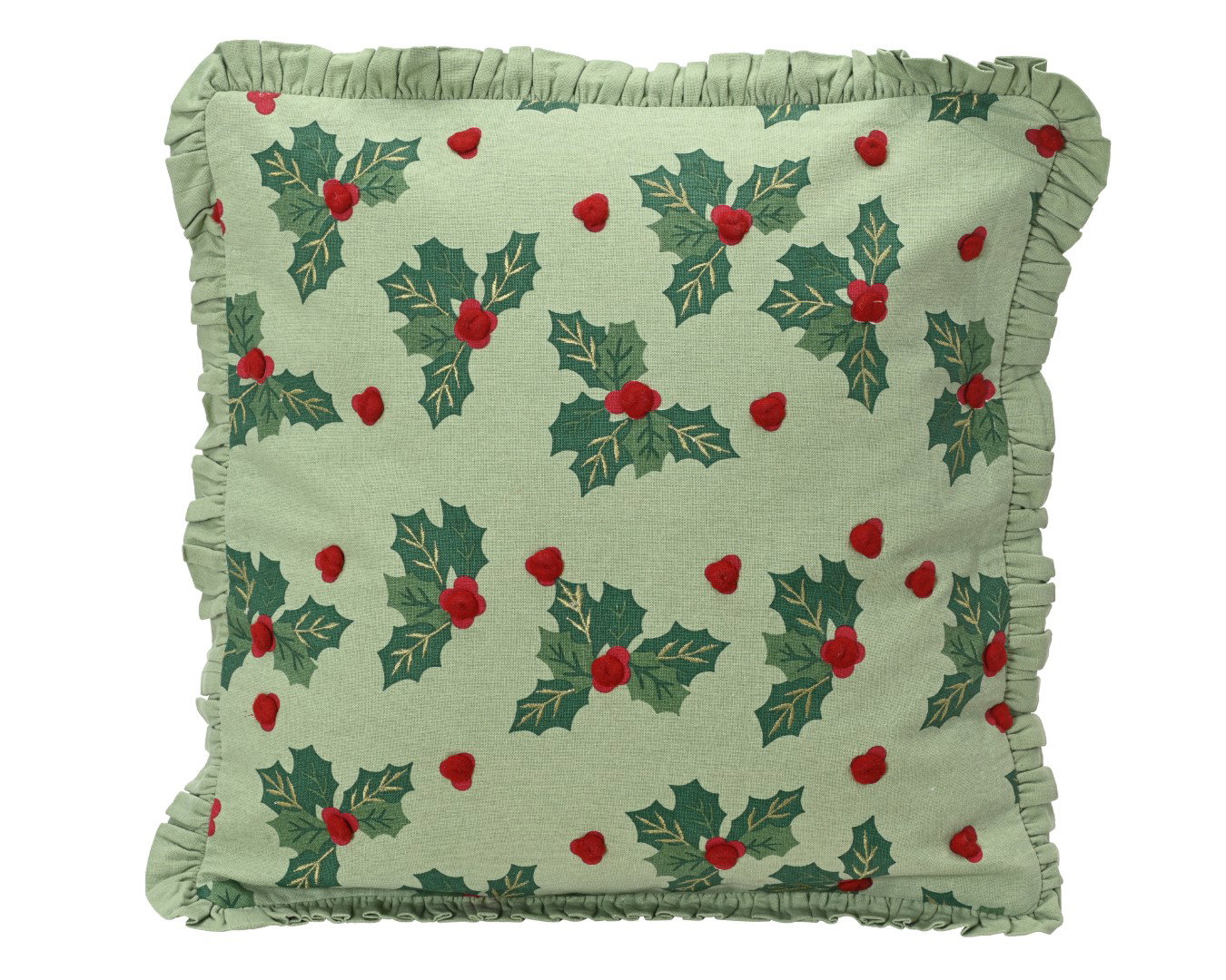Kussen EG 45x45x10 groen Decoris - Decoris