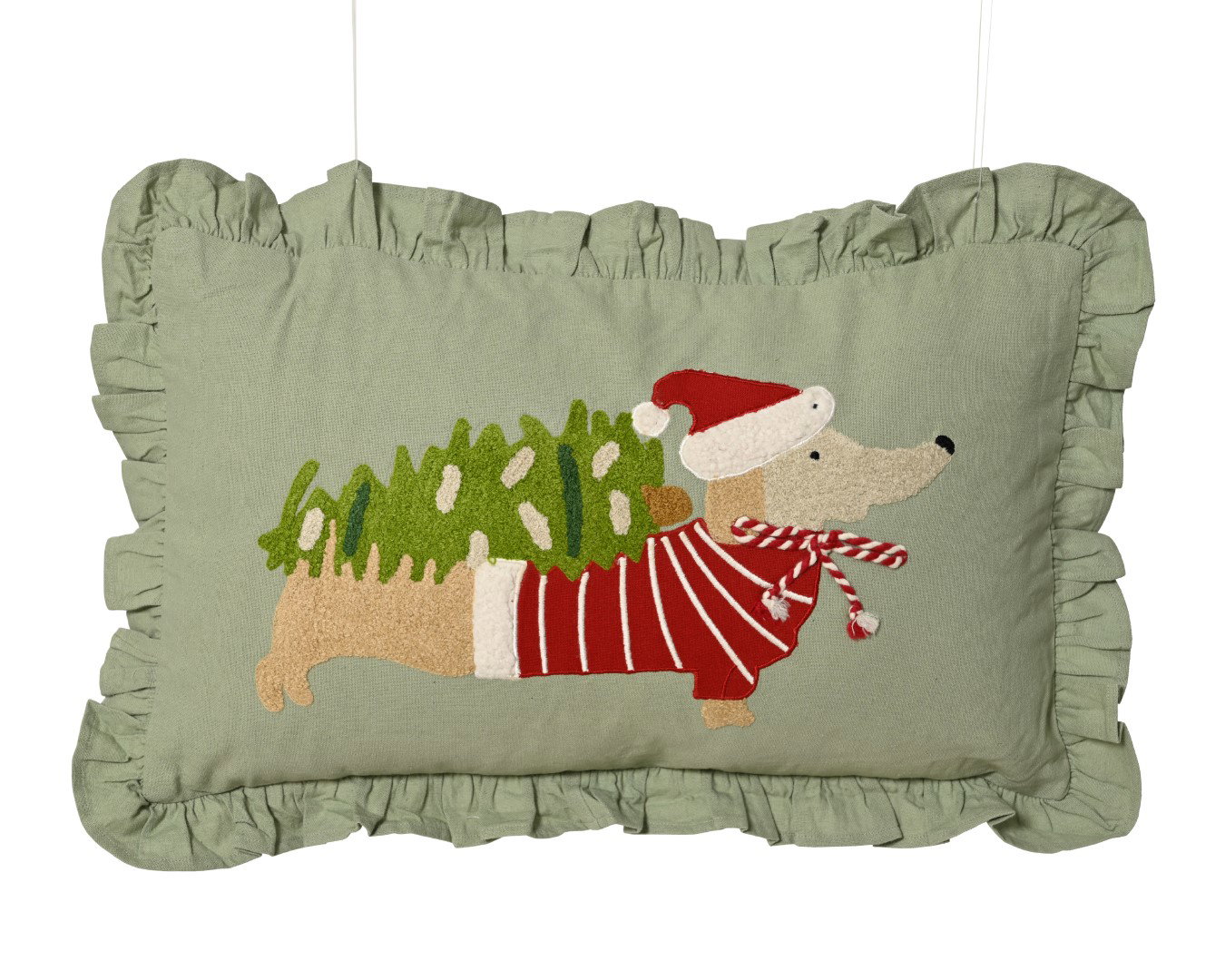 Kussen EG 50x30x10 groen Decoris - Decoris