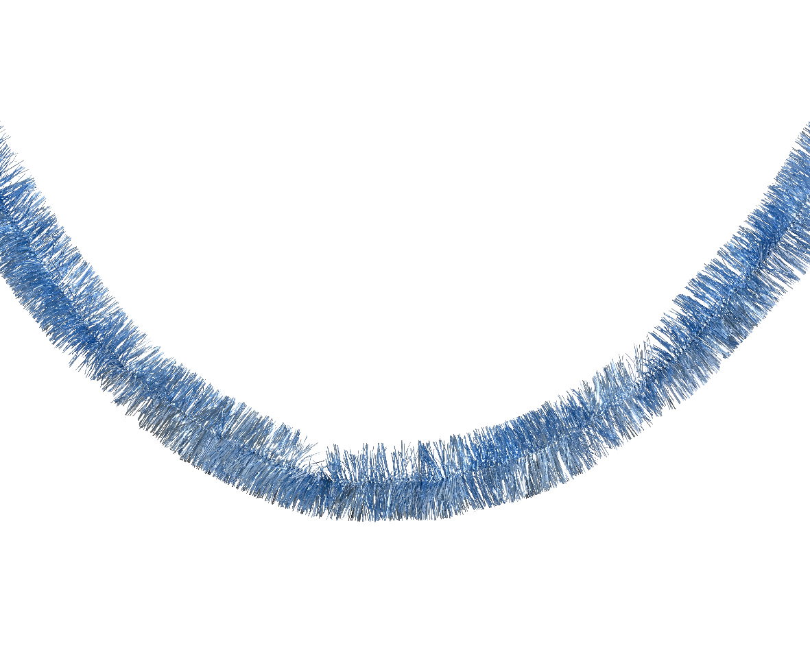 Decoris Lametta guirlnde pt d7l270 cm sky blauw  - 