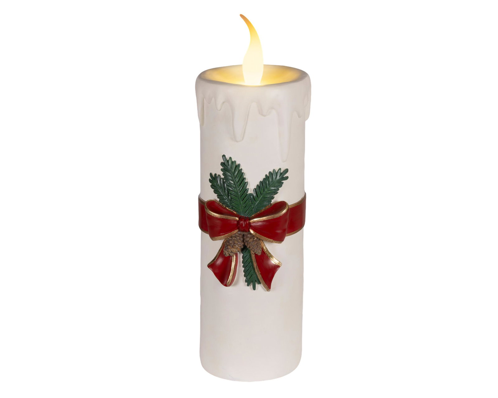 Decoris LED-kaars 18.2x19.9x55.7 wit  - 