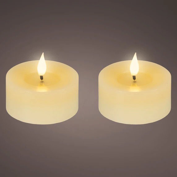 LED Real theelicht wit dia. 7,5 x 6 cm Decoris - Decoris