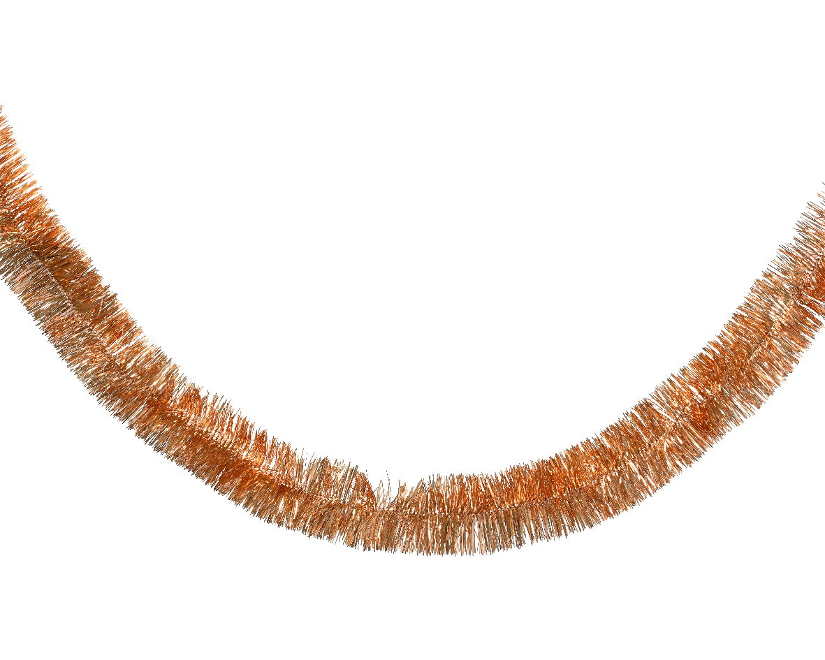 Decoris Lametta guirlande pt d7l270 cm brandy  - 