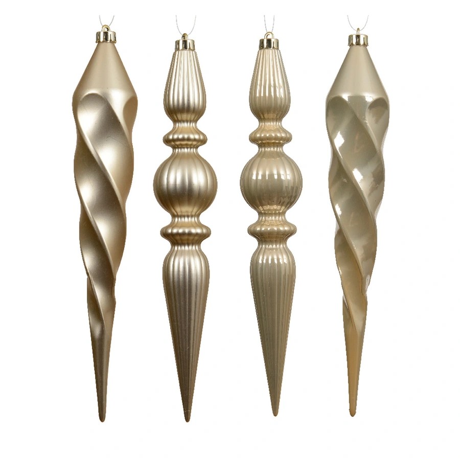 Ornament plc d30h5c parel 4st Decoris - Decoris