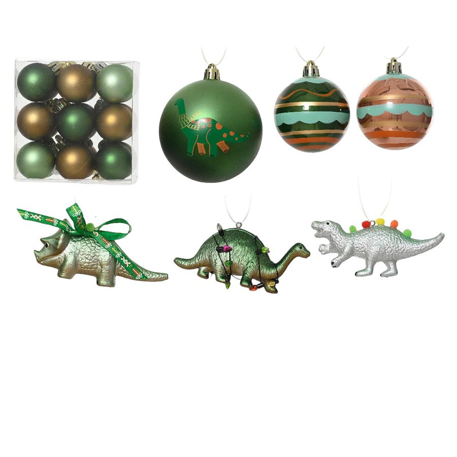 Kersthanger set dino's 25 st. groen Decoris - Decoris