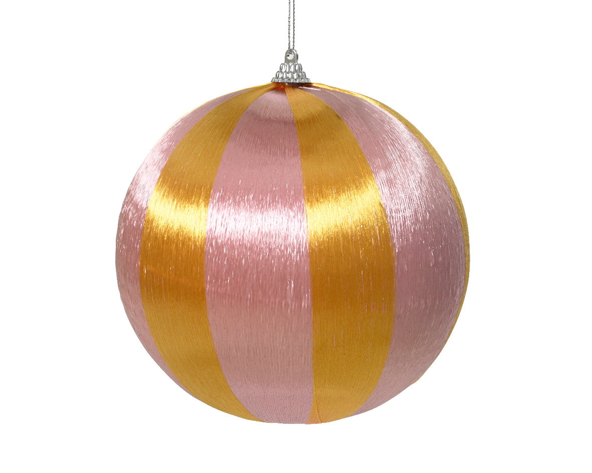 Decoris Kerstbal foam d8cm blush  - 