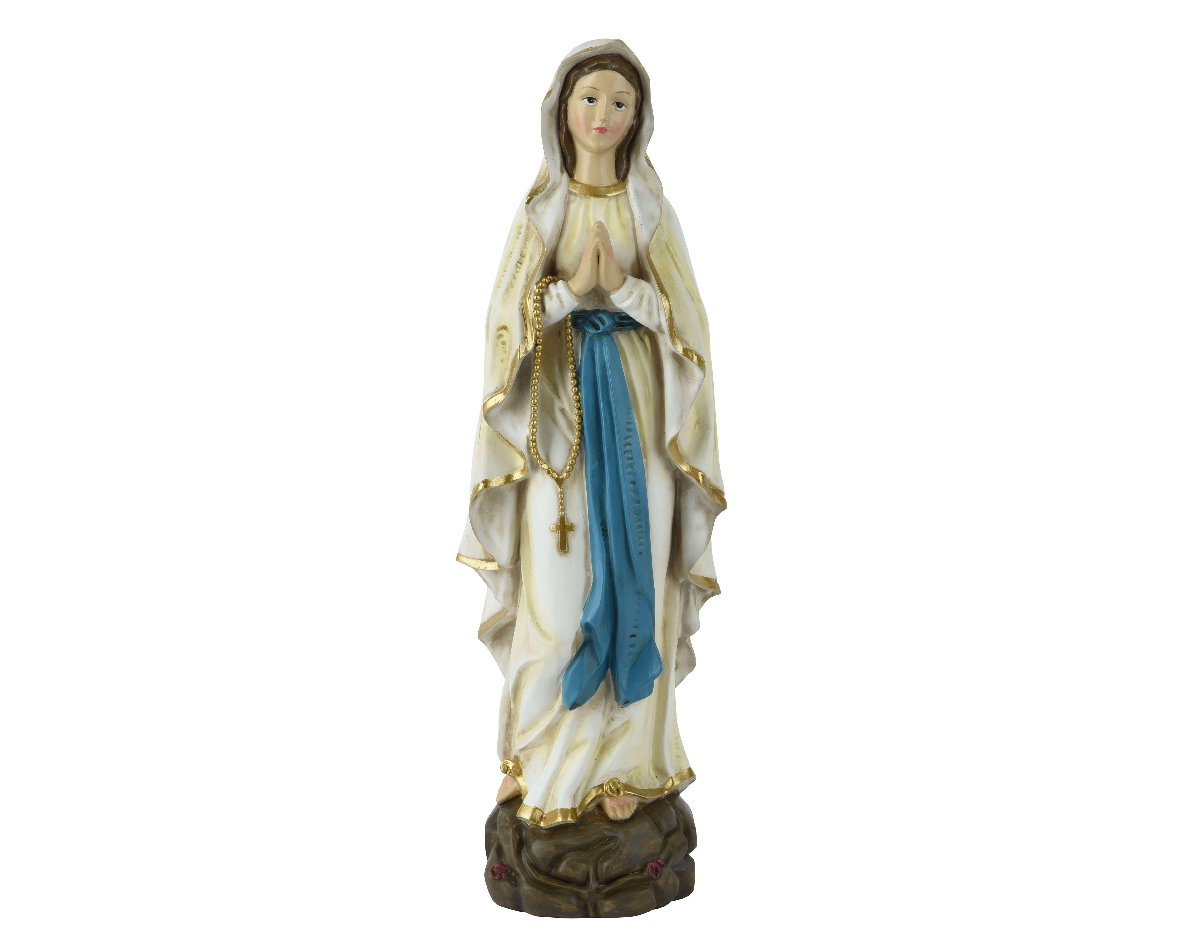 Kerststal poly l9.8b12h39.6cm white Nativity Decoris - Decoris