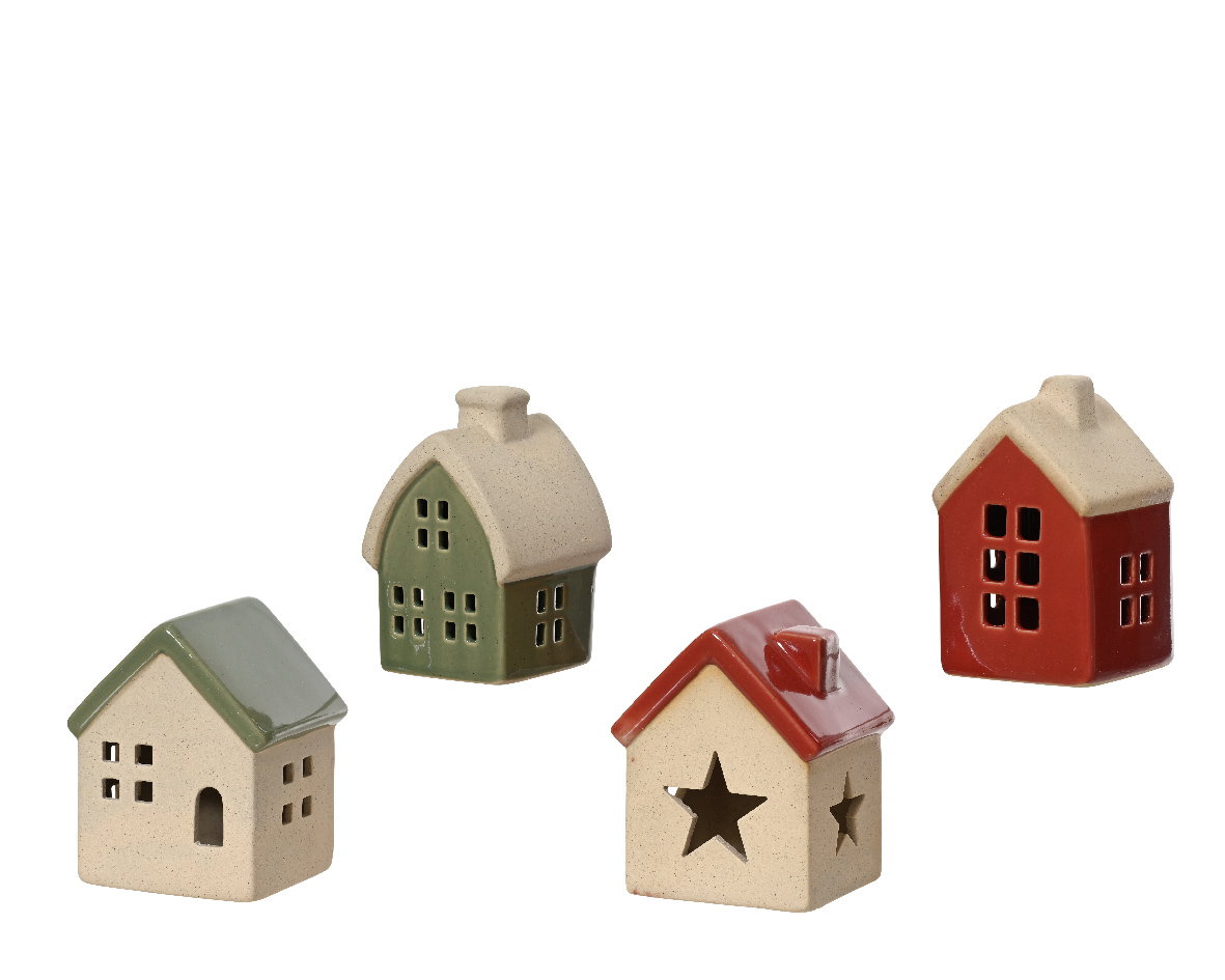 Decoris Huis porselein L5,8b6,8h8,2 cm a4  - 