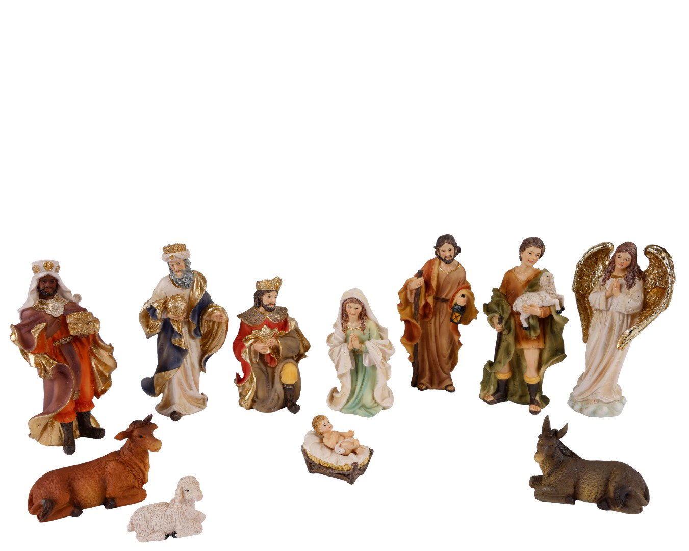 Kerststalset 7.5x6x14.5 multi Decoris - Decoris