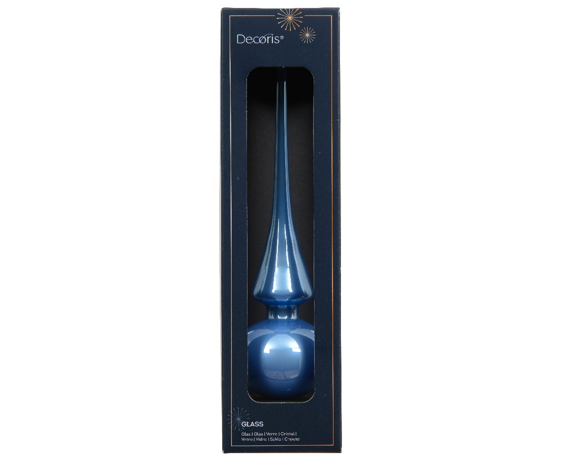 Decoris Piek glas d6h26 cm sky blauw I  - 
