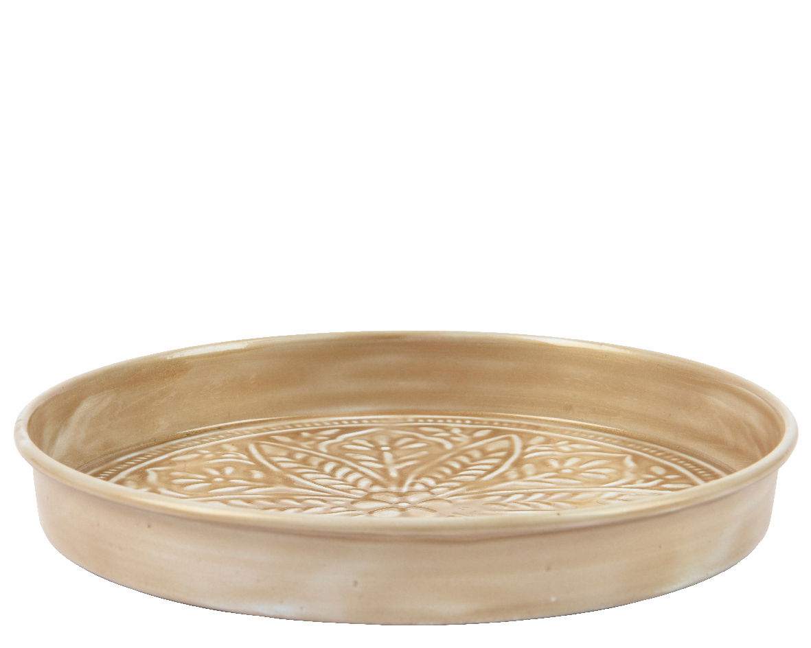 Borood ijzer d32h3 cm goud - Decoris