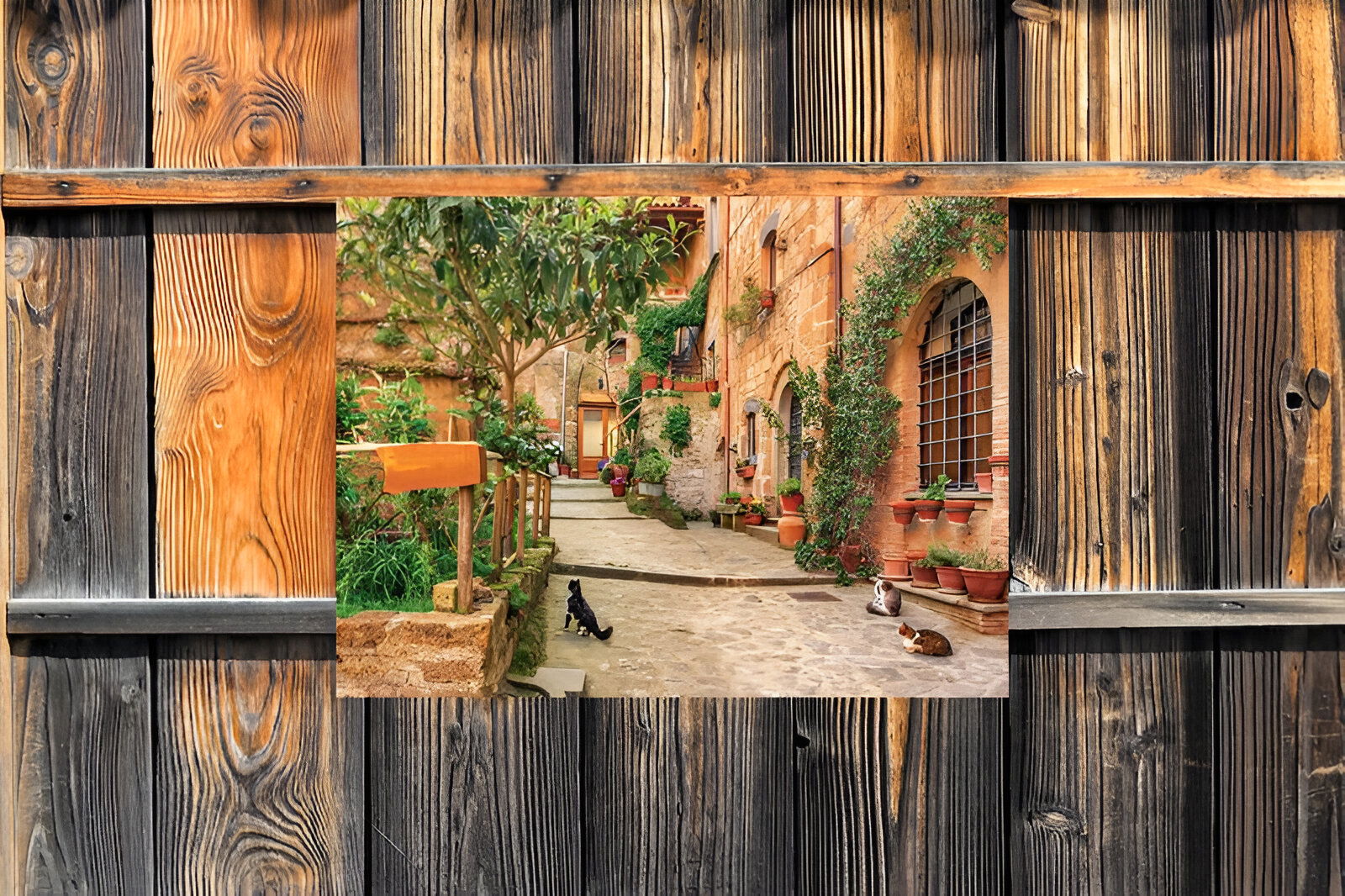 https://cdn.warentuin.nl/media/catalog/product/S/C/SCAN8720966700043_01_customize_it_tuinschilderijen_steeg_katten_7_b91f.jpg