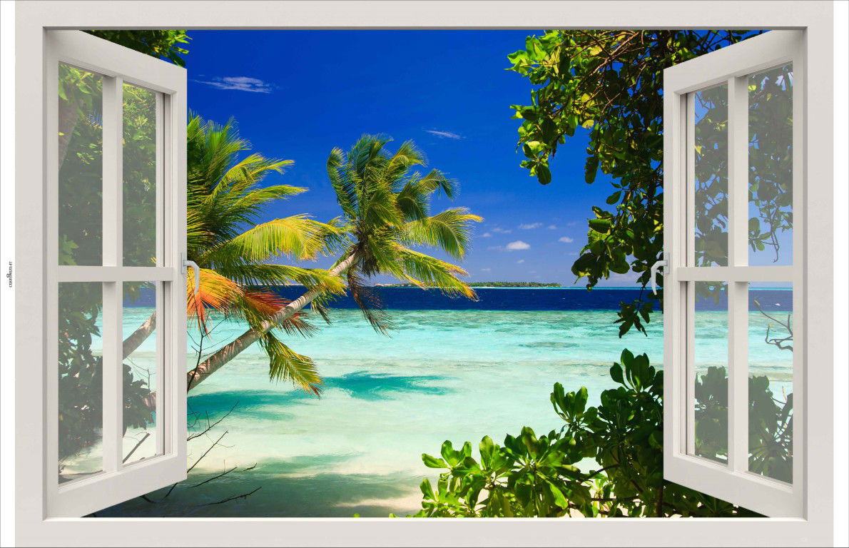Customize it Tuindoek raam malediven 210x140cm - 