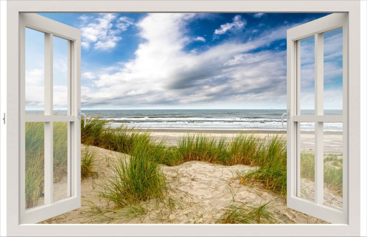 Customize it Tuindoek raam duinen 210x140cm - 