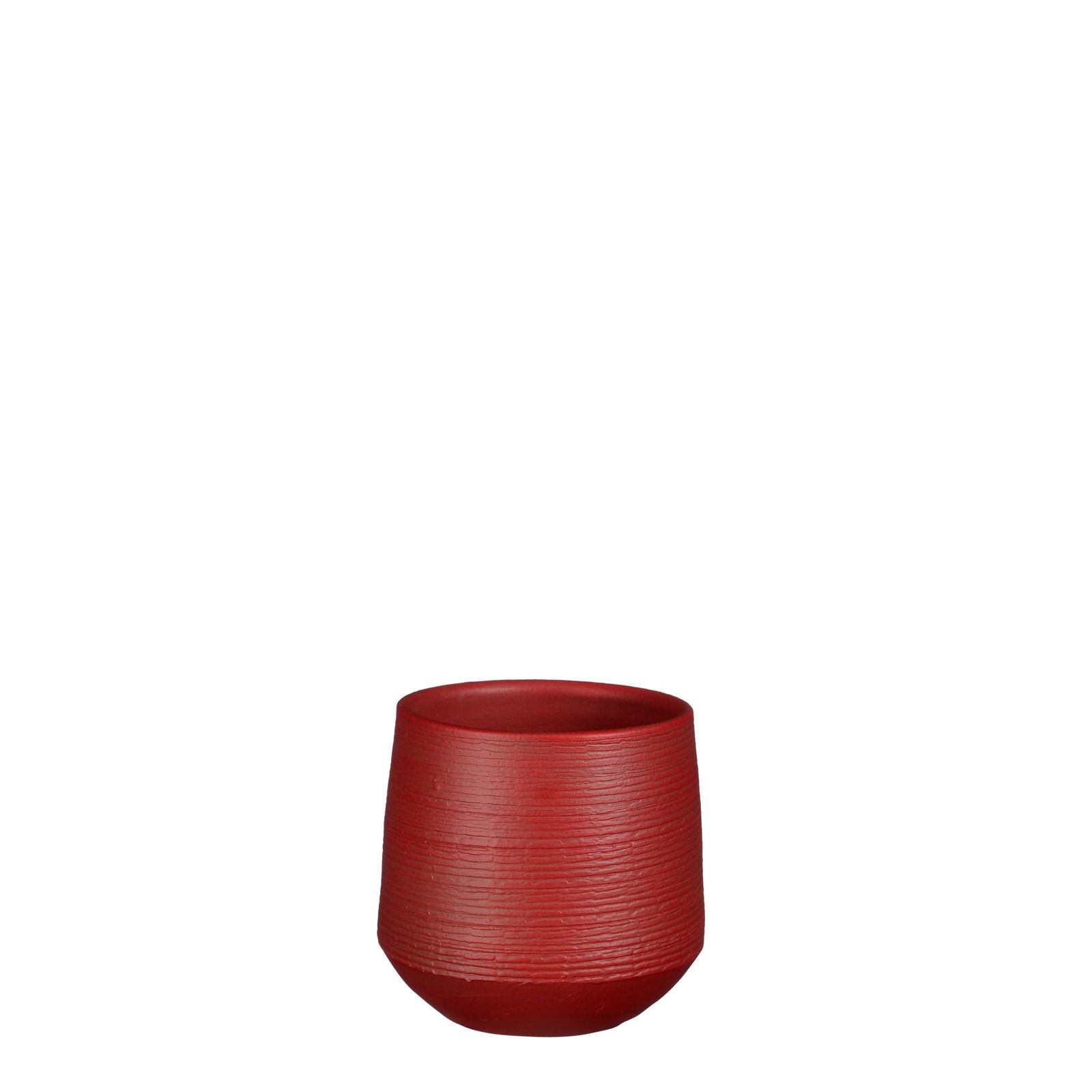 Evora pot rond d.rood h15xd16cm - Mica Decorations