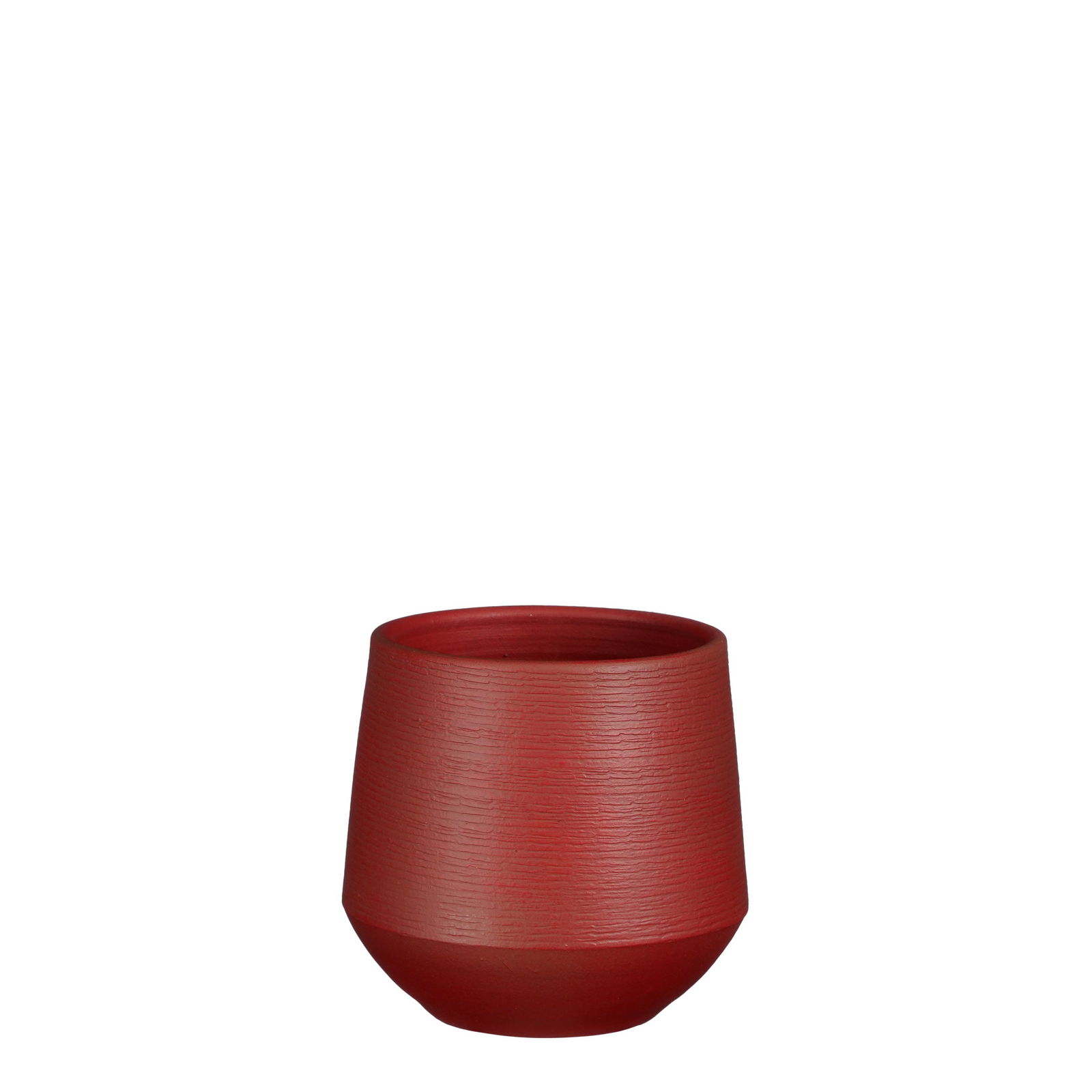 Evora pot rond d.rood h18xd19cm - Mica Decorations