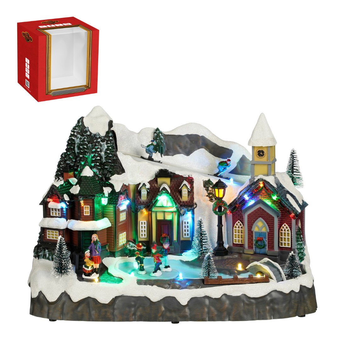 Luville Village scenery b/o l34xb18xh24 cm  Specials - 