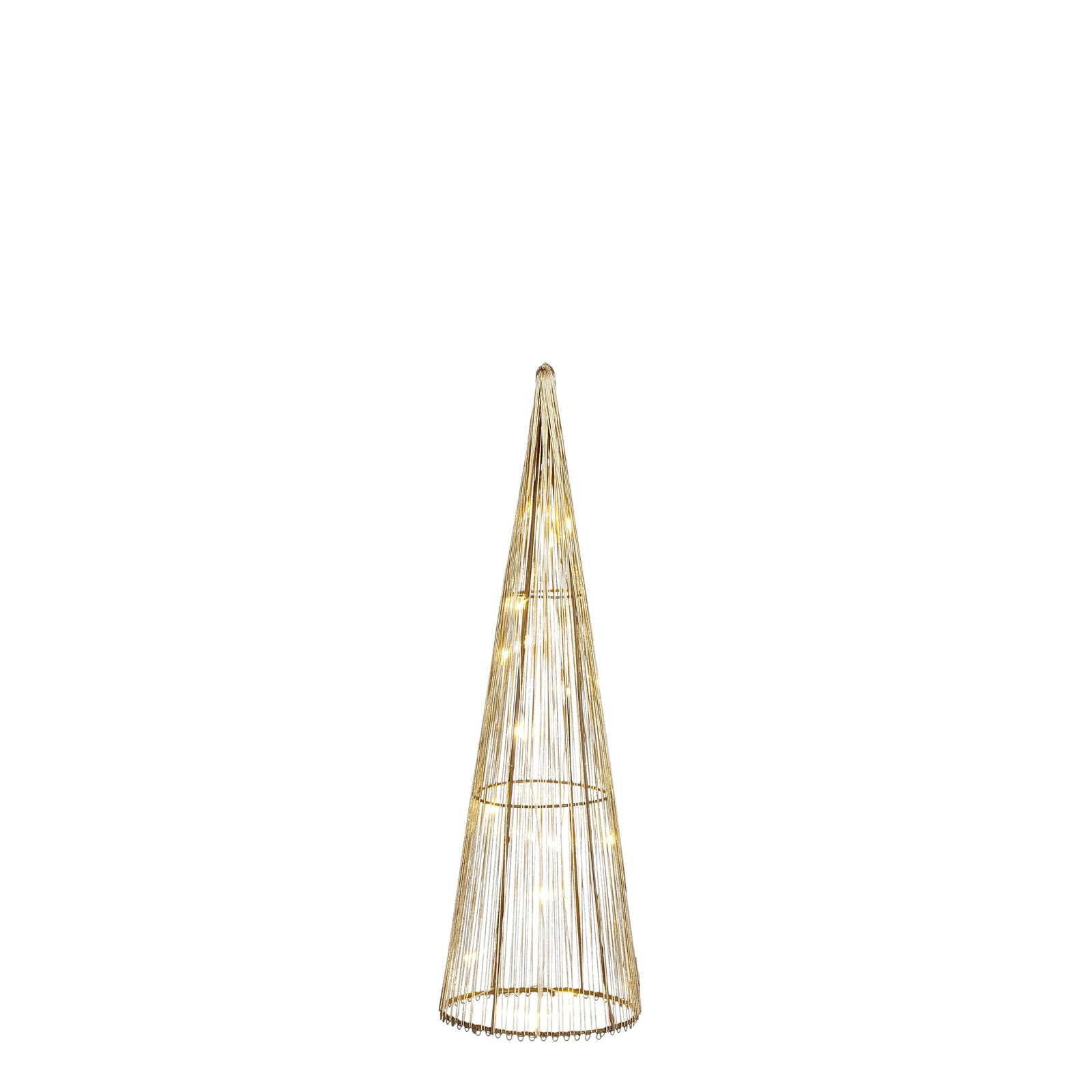 Kegel champagne 15 led battery operated h40xd12cm - House of seasons
