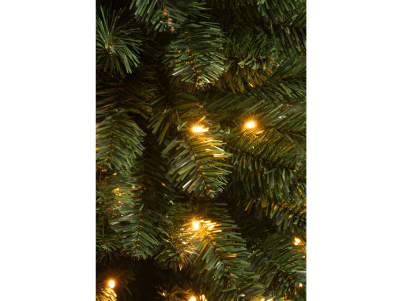 Kunstkerstboom Charlton Pilar Groen LED dia. 58x230 cm - Black Box