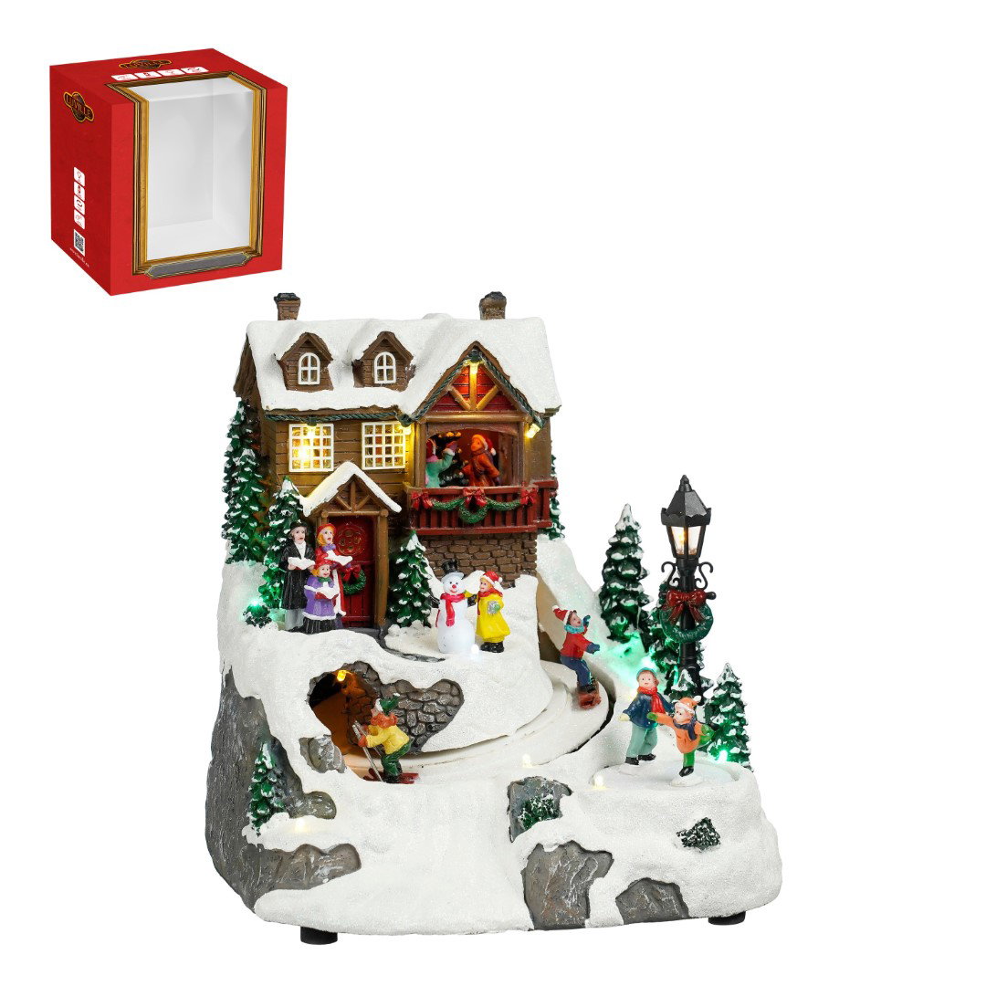 Luville Ski scenery battery operated l24xb23,5xh24,5 cm  - 