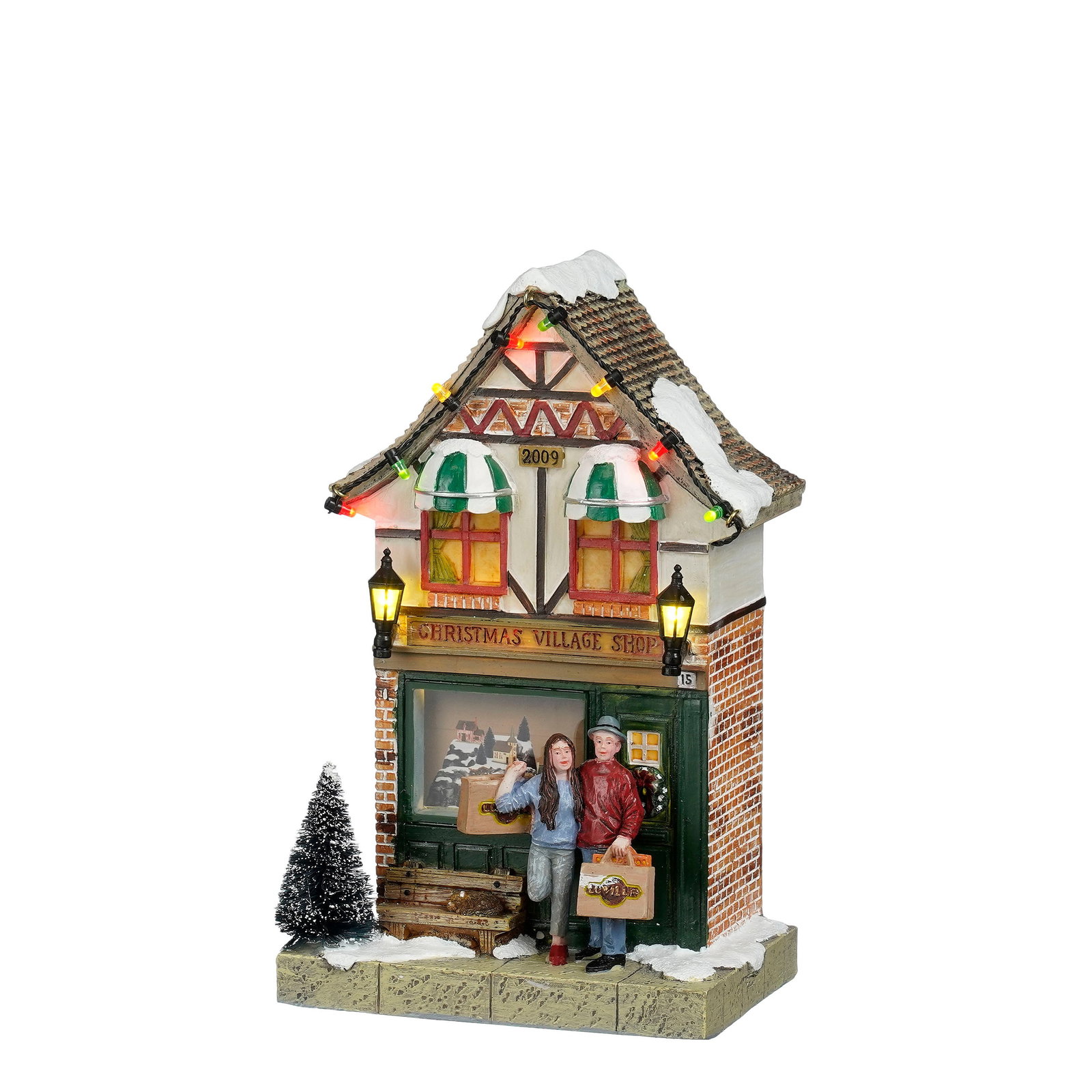 Luville Christmas village shop battery operated l12,5xb8,5xh20,5 cm  - 