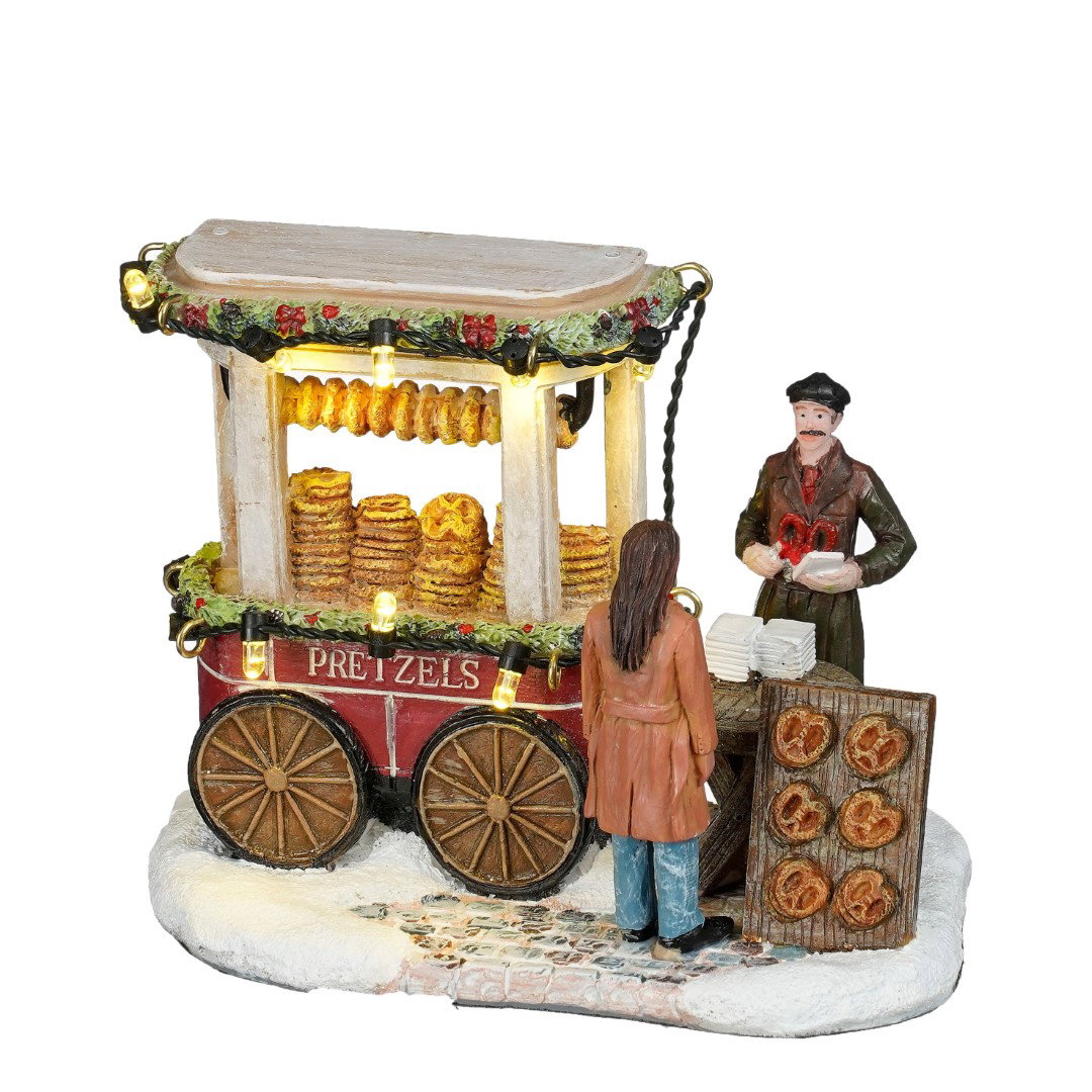 Luville Pretzel market shop battery operated l12xb7,5xh9,5 cm  - 