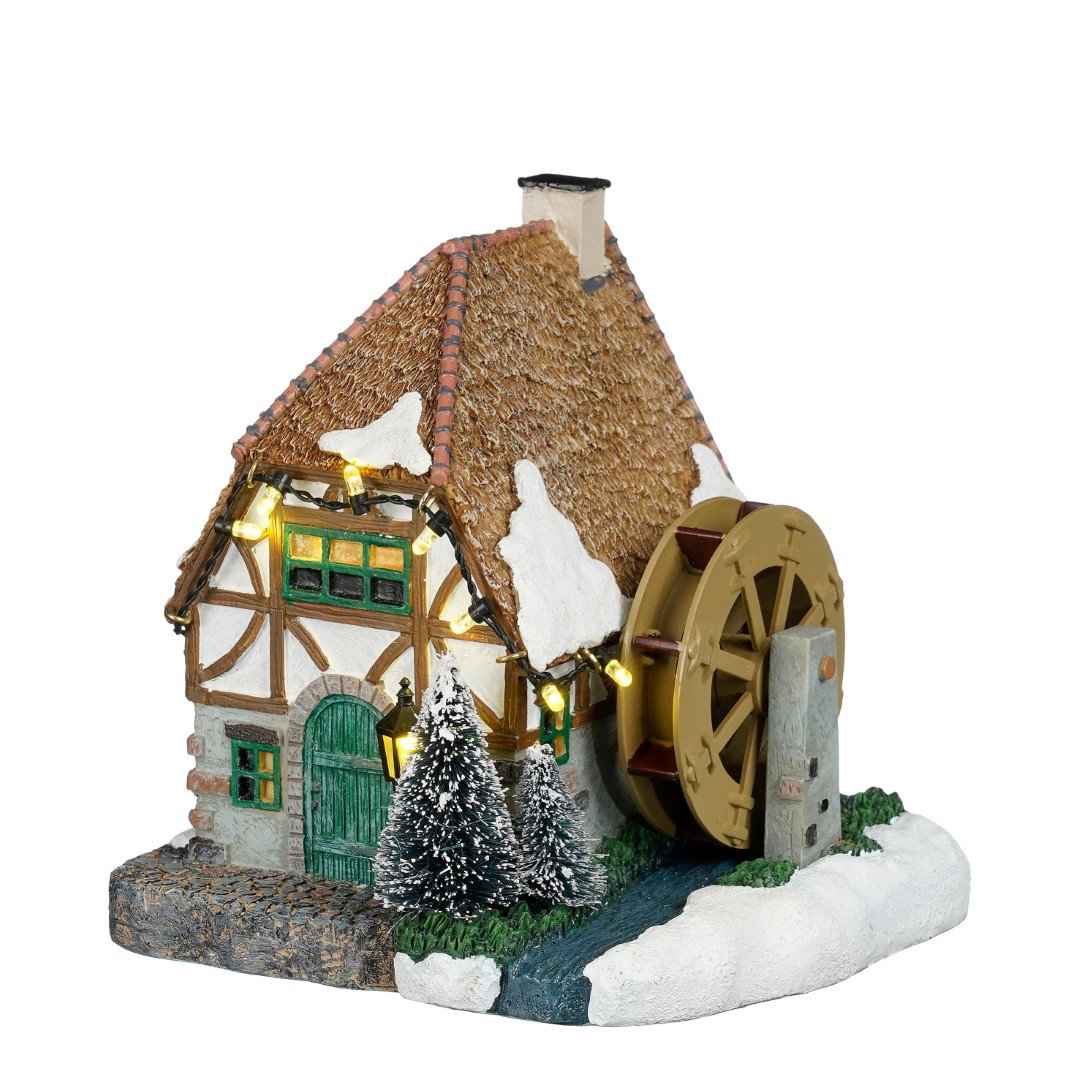 Water wheel house battery operated l14,5xb12xh14,5 cm Luville - Luville