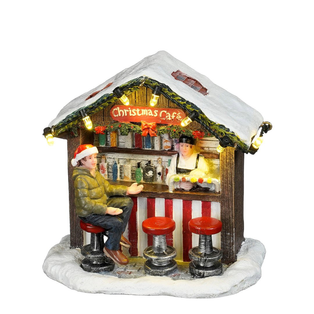Luville Christmas cafe battery operated l10xb7xh10 cm  - 