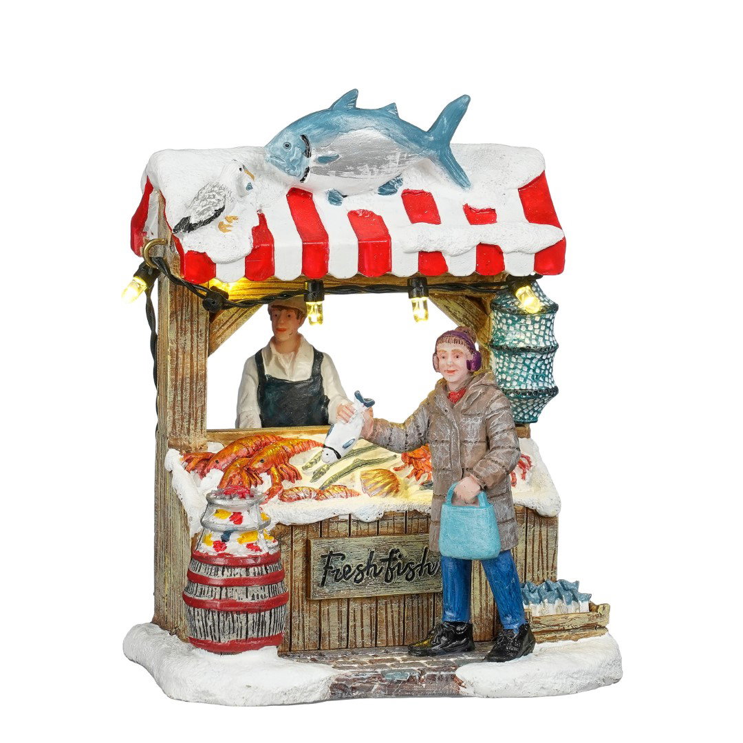 Luville Fish market battery operated l9xb7xh11 cm  - 