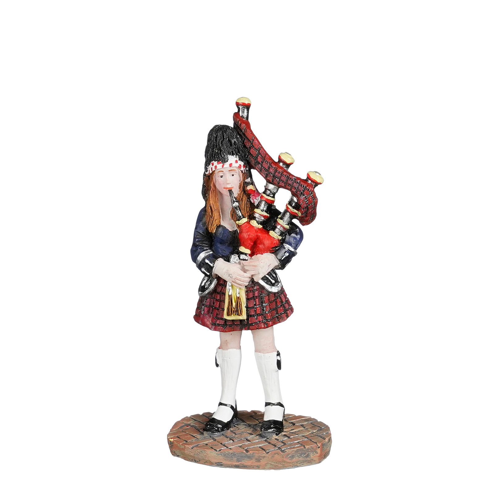 Luville Carnaval bagpiper woman l3,5xb2,5xh8 cm  - 