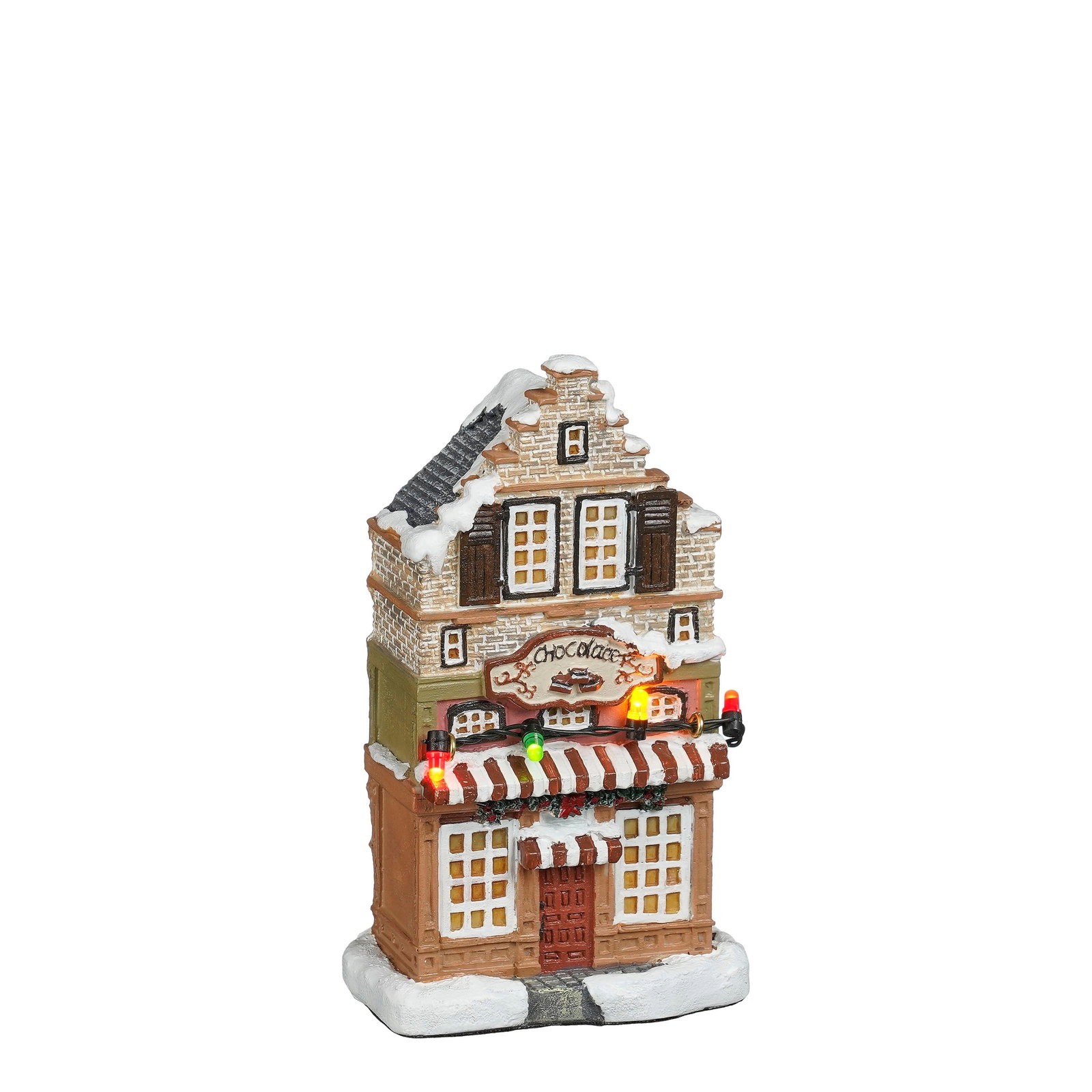 Luville Facade chocolate battery operated l7,5xb4,5xh12,5 cm  - 