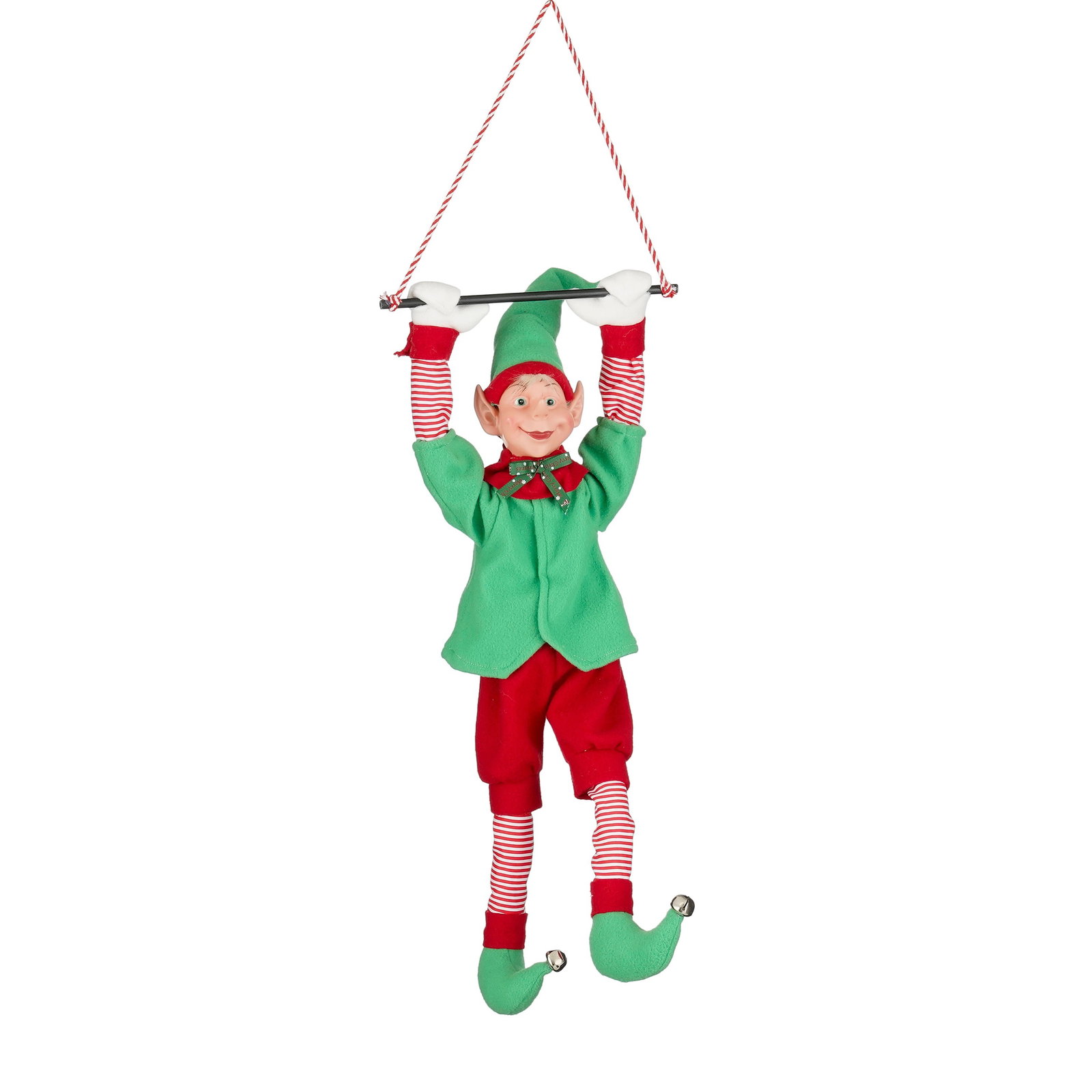Mica decorations Elf rood moving with music battery operated l18xb10xh65 cm  - 